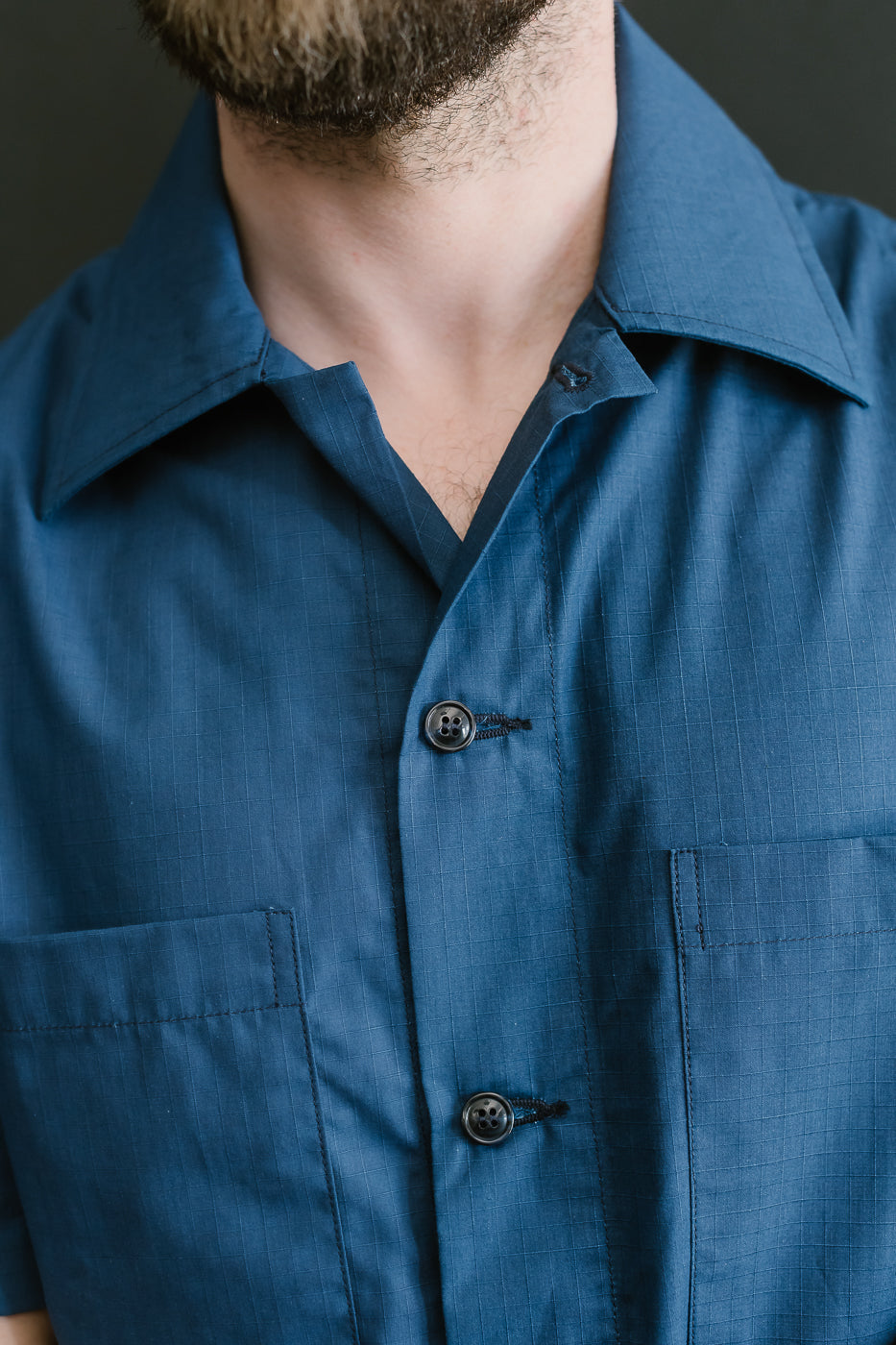 Skyliner Lounge Shirt - Indigo Ripstop