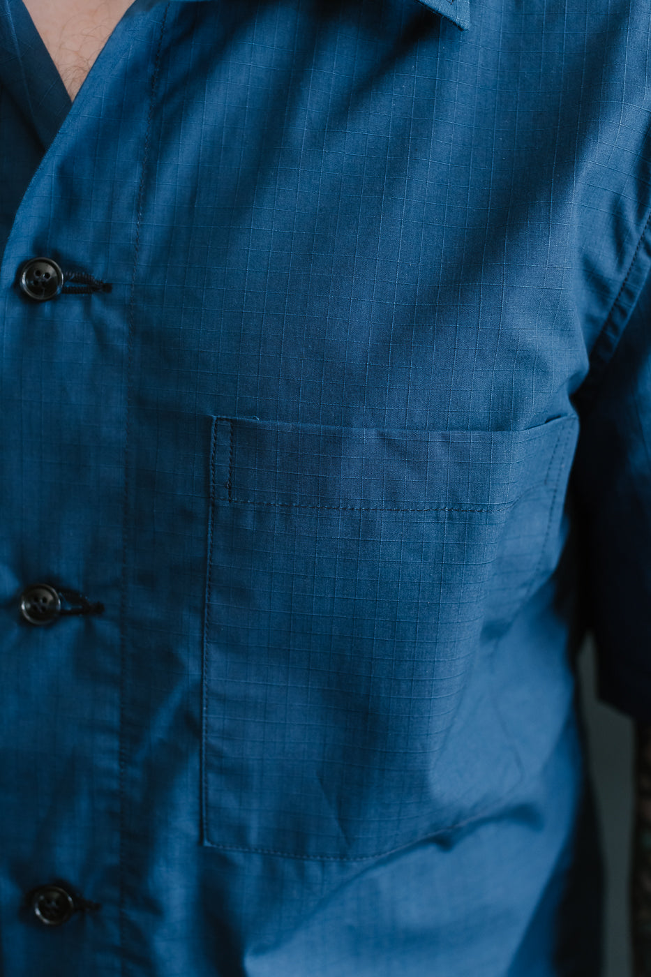 Skyliner Lounge Shirt - Indigo Ripstop