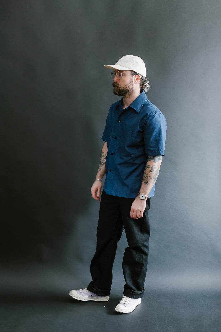 Skyliner Lounge Shirt - Indigo Ripstop