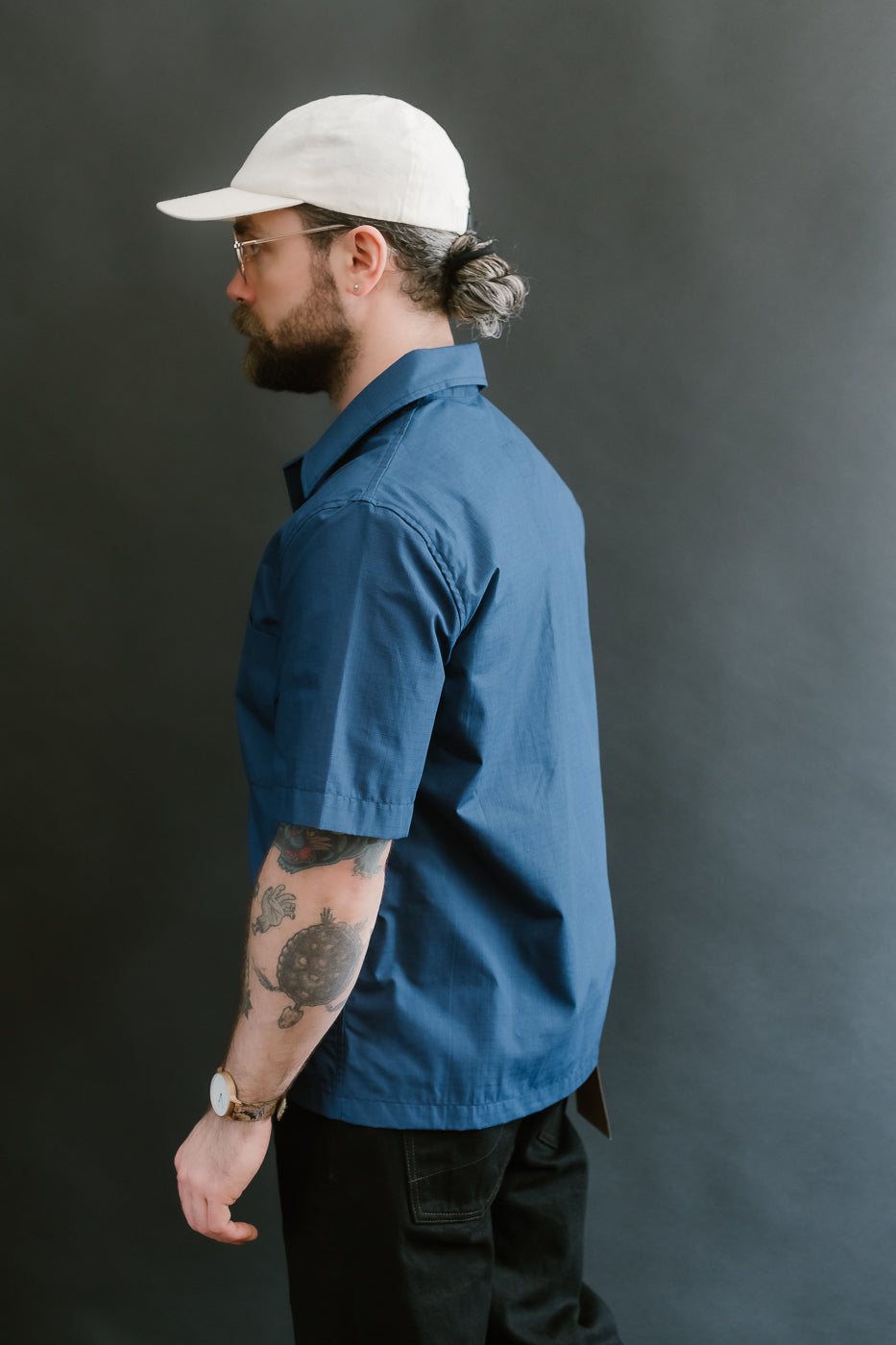 Skyliner Lounge Shirt - Indigo Ripstop