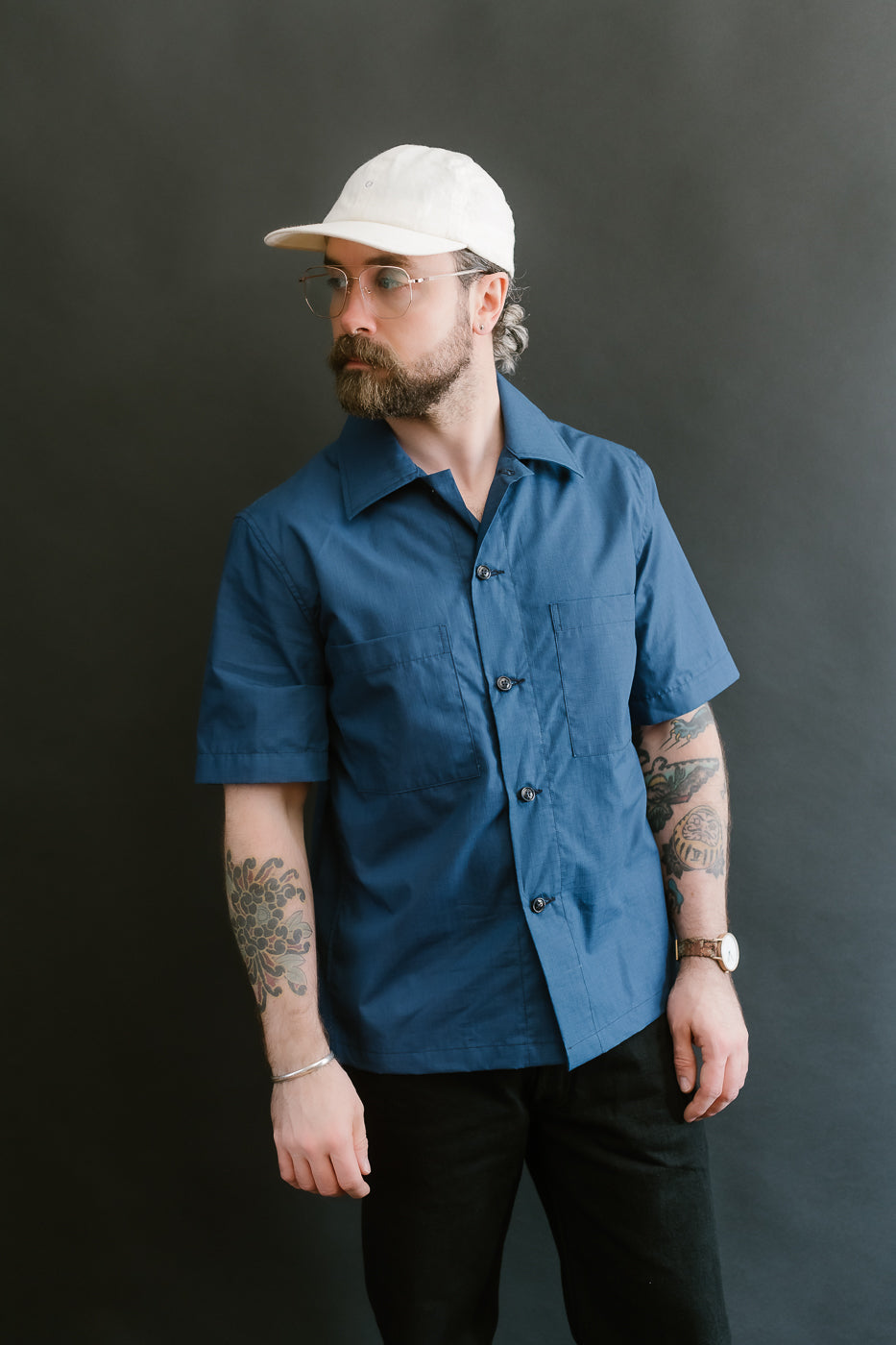 Skyliner Lounge Shirt - Indigo Ripstop