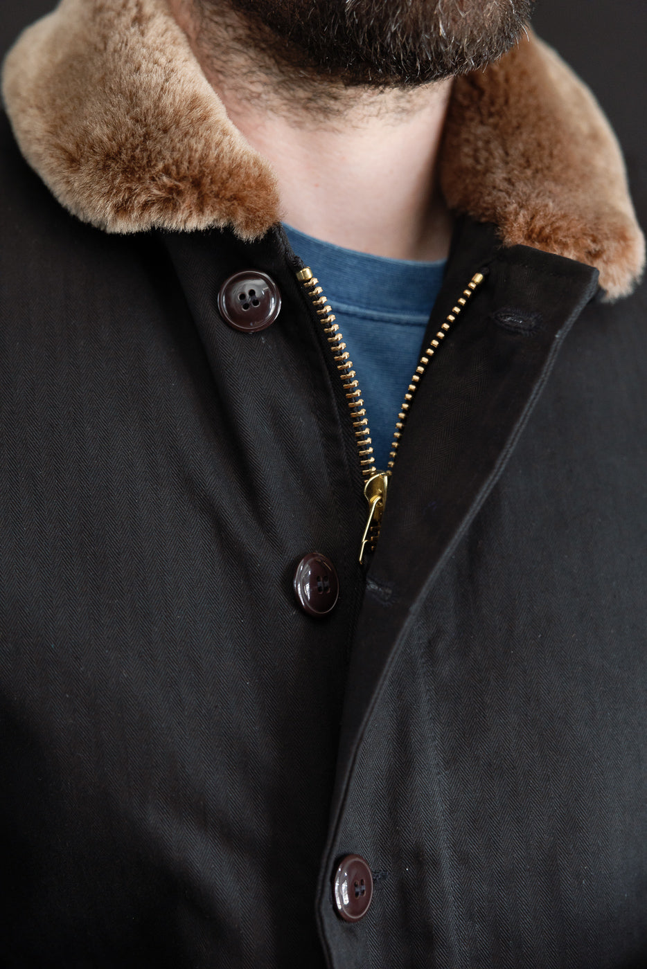 Dant Exclusive N-1 Dry Wax Deck Jacket - Black HB, Kodiak | Dant