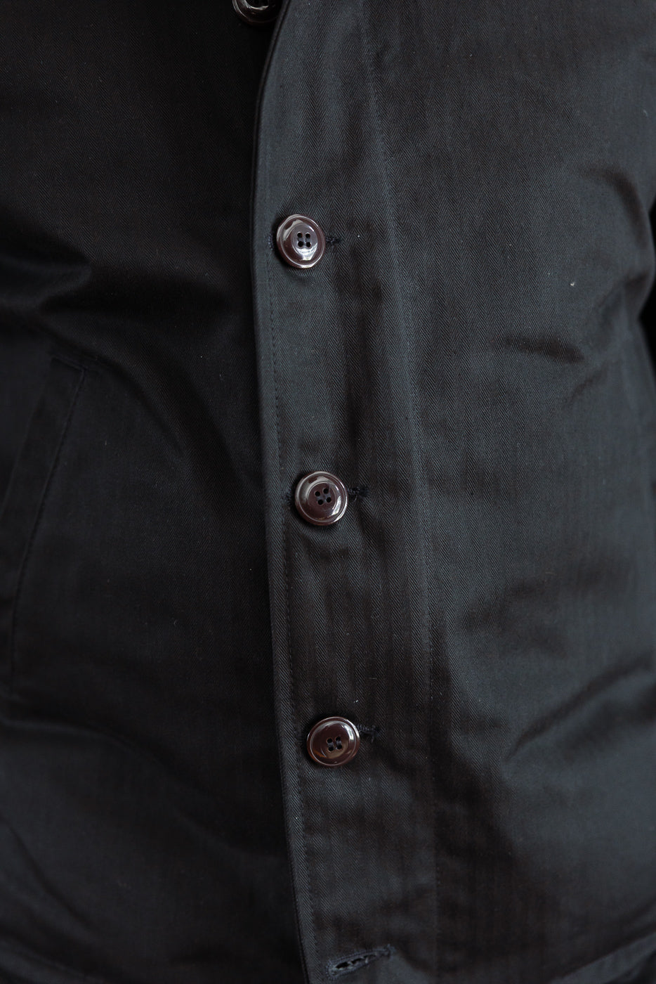 Dant Exclusive N-1 Dry Wax Deck Jacket - Black HB, Kodiak