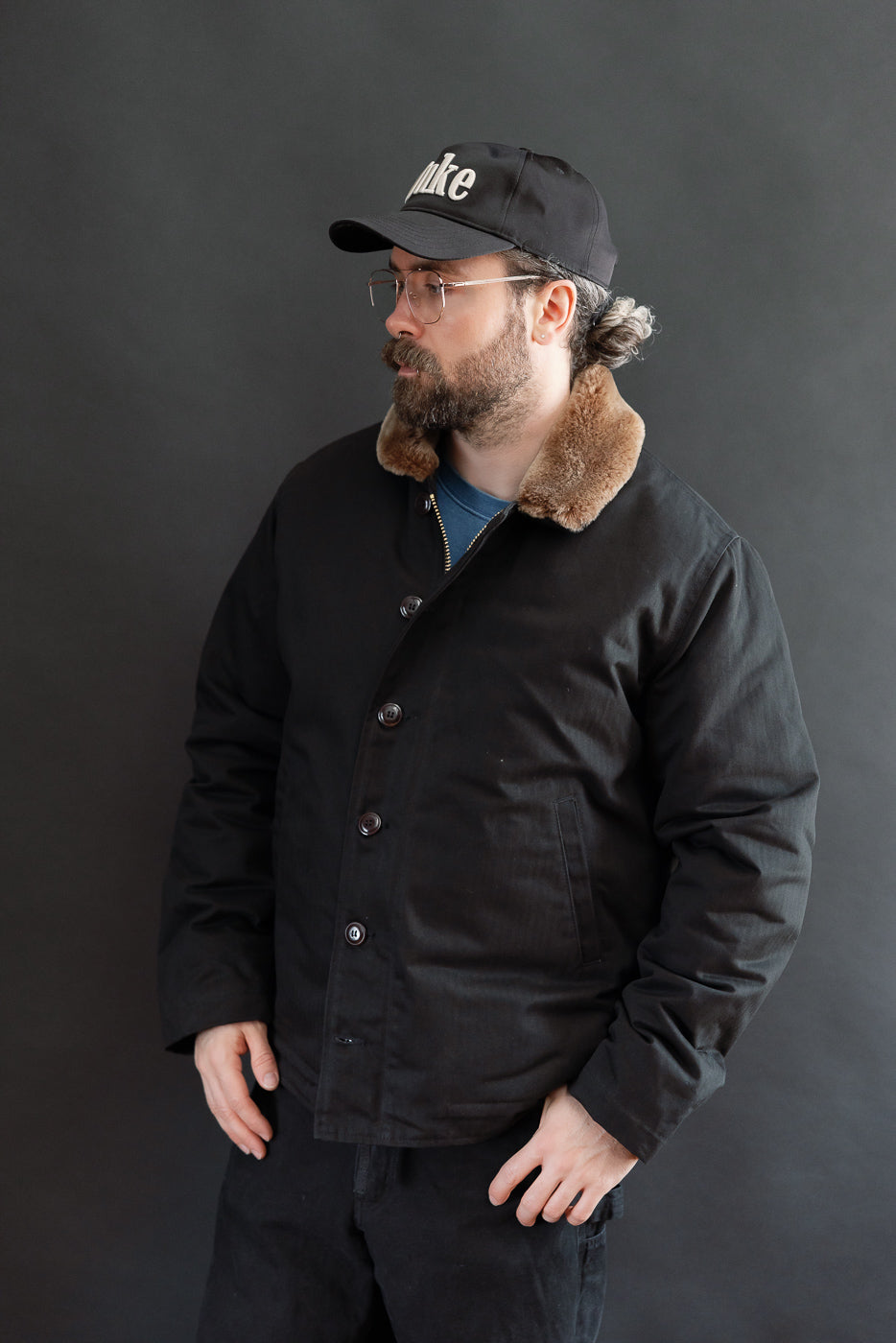 Dant Exclusive N-1 Dry Wax Deck Jacket - Black HB, Kodiak