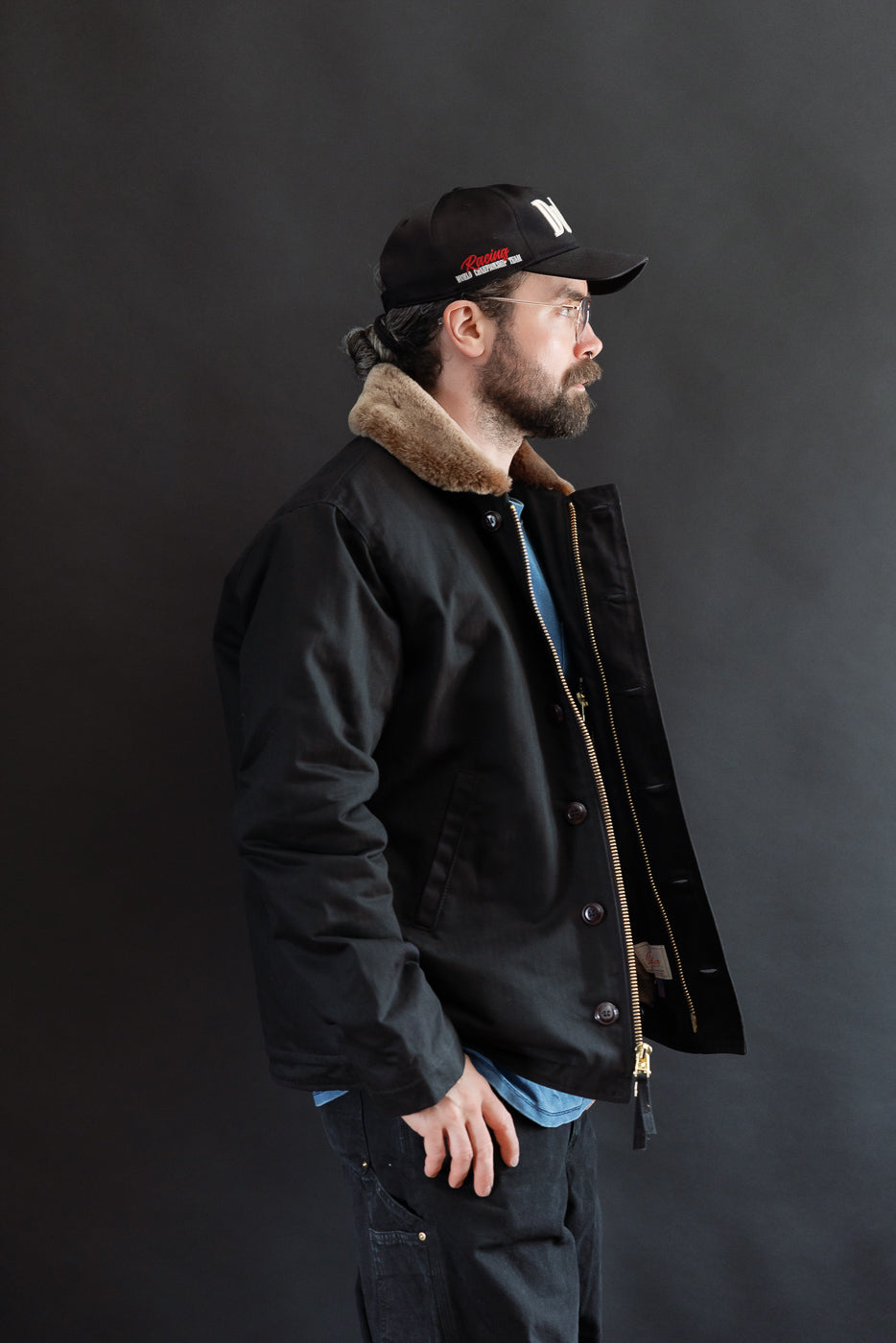 Dant Exclusive N-1 Dry Wax Deck Jacket - Black HB, Kodiak