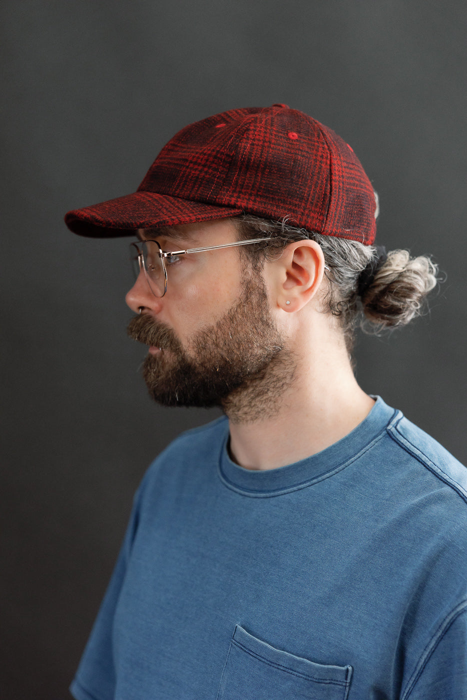 Melton Wool Baseball Hat - Canyon Plaid