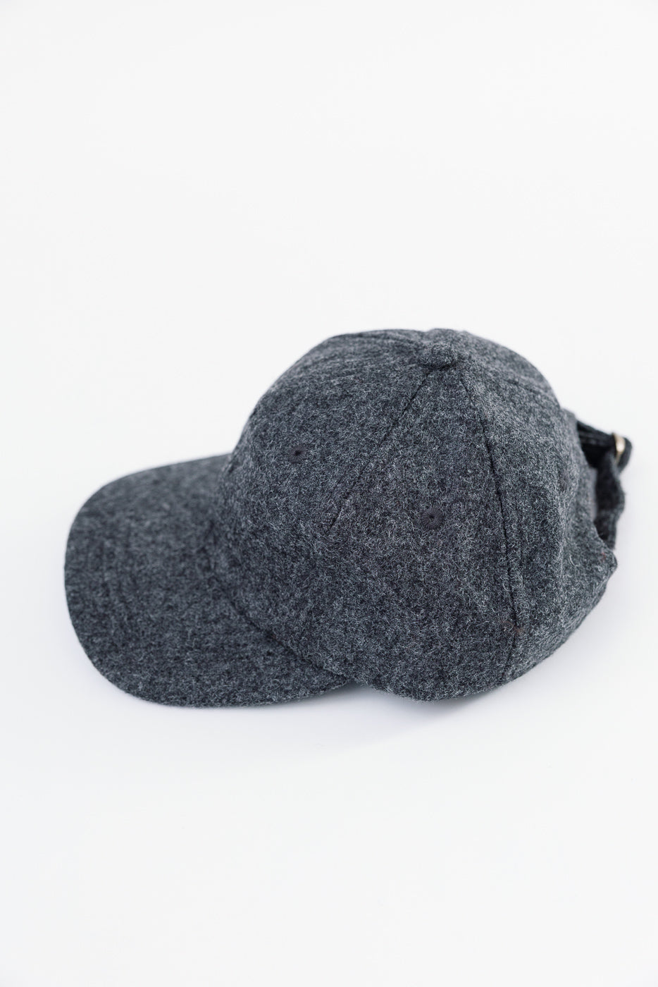 Melton Wool Baseball Hat - Granite