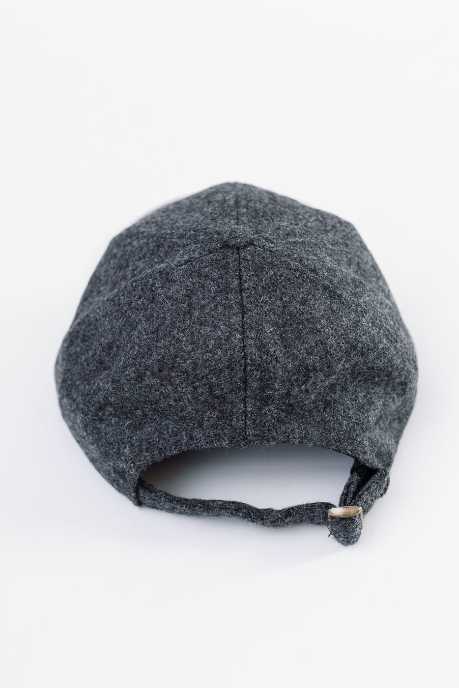 Melton Wool Baseball Hat - Granite