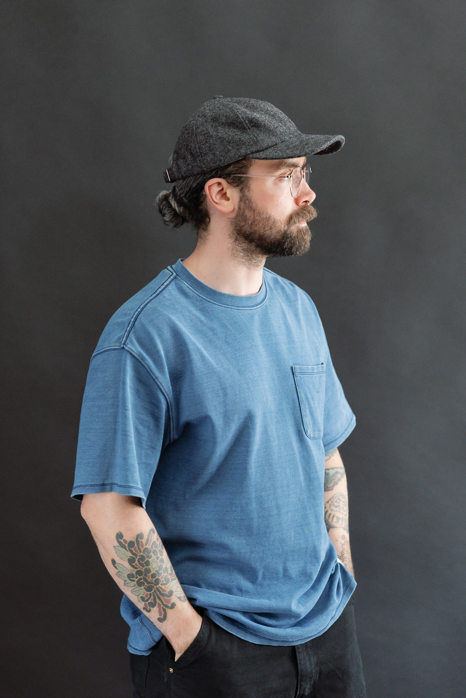 Melton Wool Baseball Hat - Granite