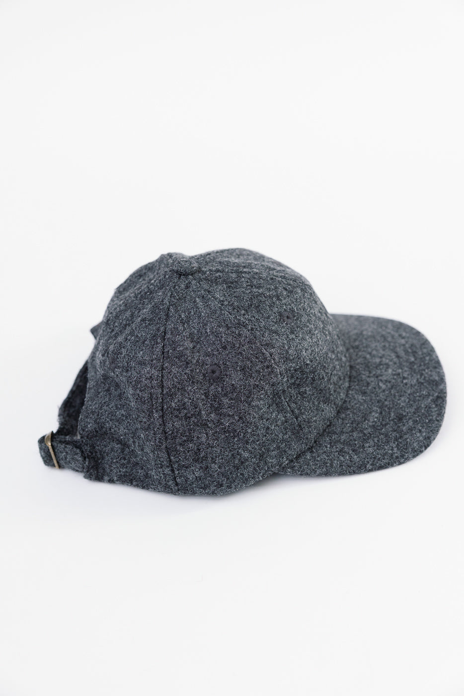 Melton Wool Baseball Hat - Granite
