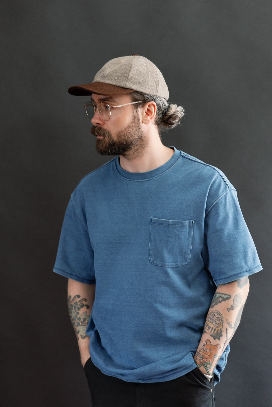 Melton Wool Baseball Hat - Oatmeal, Red Oak Mix