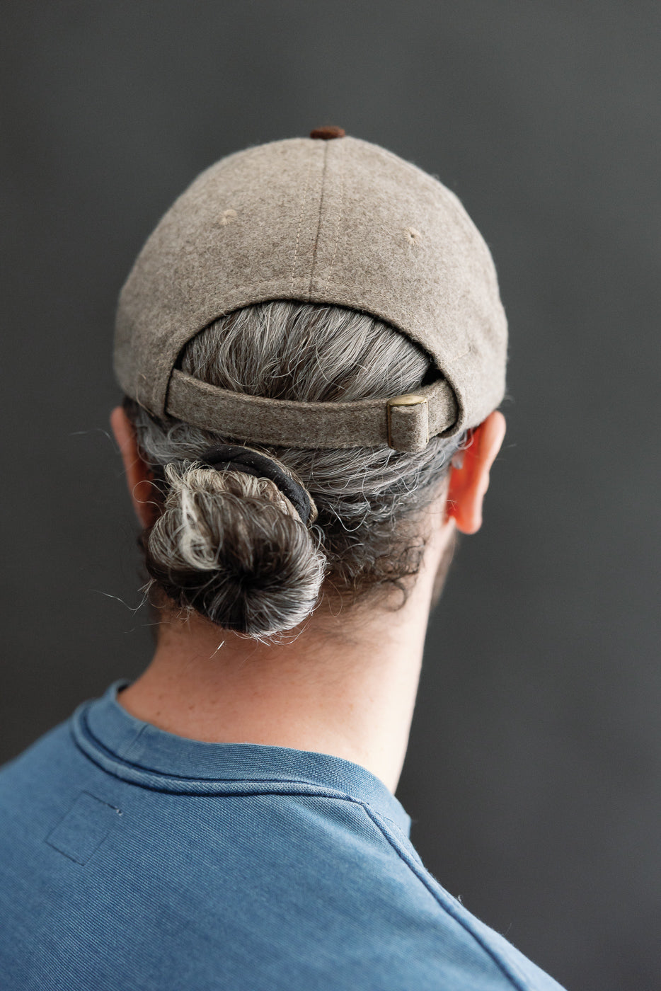 Melton Wool Baseball Hat - Oatmeal, Red Oak Mix
