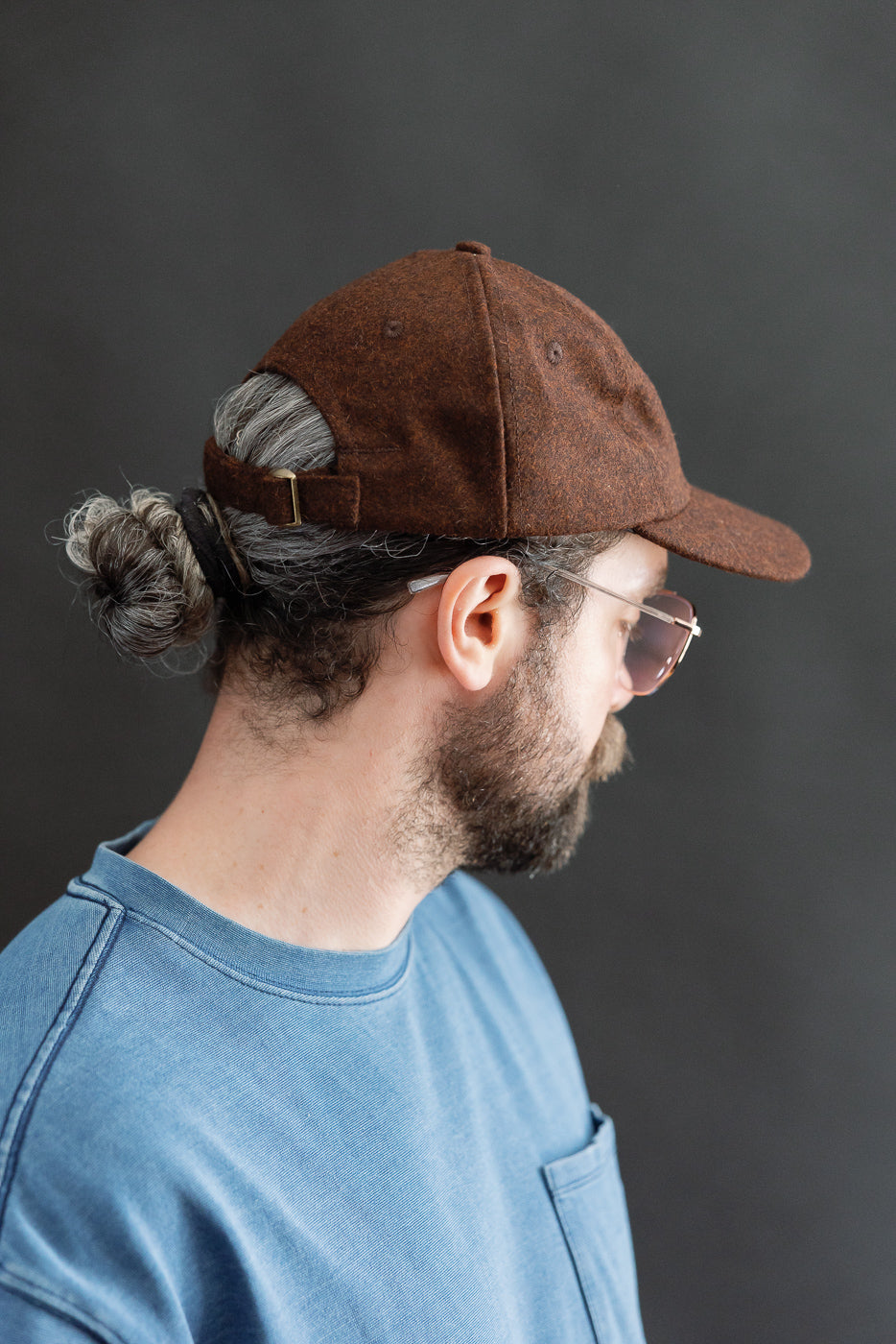 Melton Wool Baseball Hat - Red Oak Mix