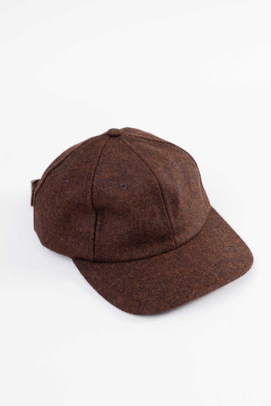 Melton Wool Baseball Hat - Red Oak Mix