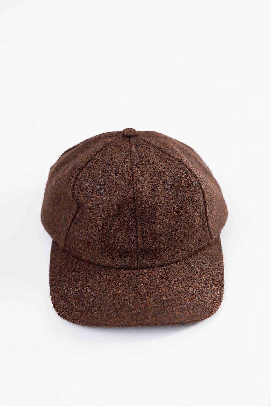 Melton Wool Baseball Hat - Red Oak Mix