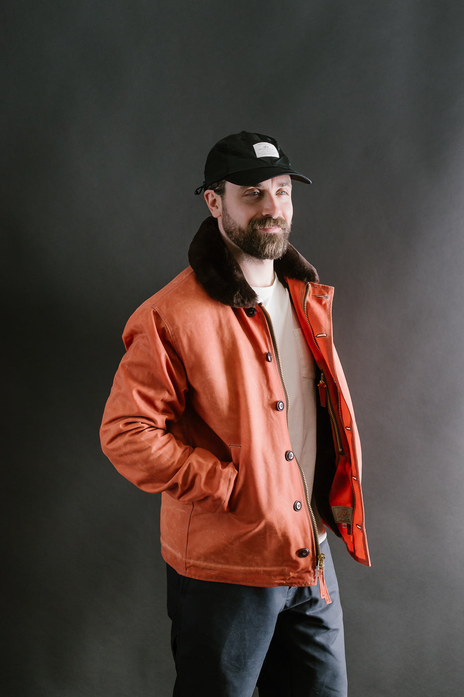 N-1 Deck Jacket - Burnt Orange, Brown | Dant