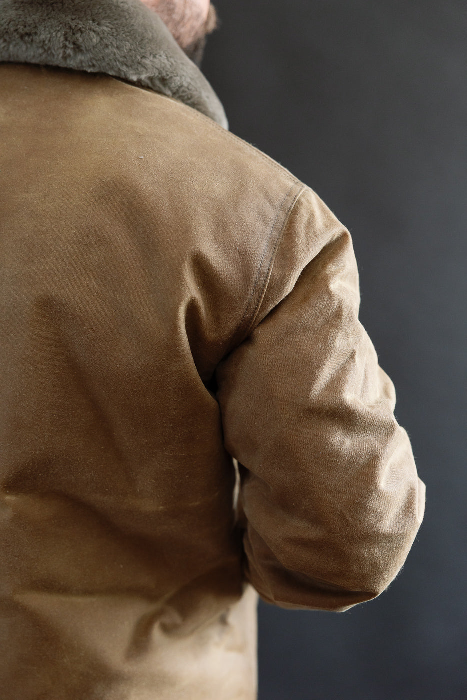 N-1 Waxed Deck Jacket - Hardtack, Grey