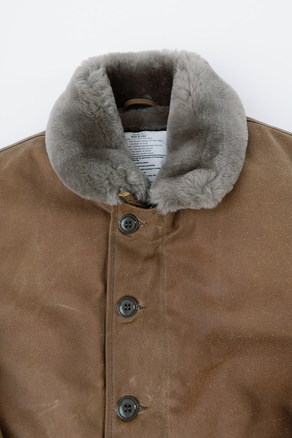 N-1 Waxed Deck Jacket - Hardtack, Grey | Dant