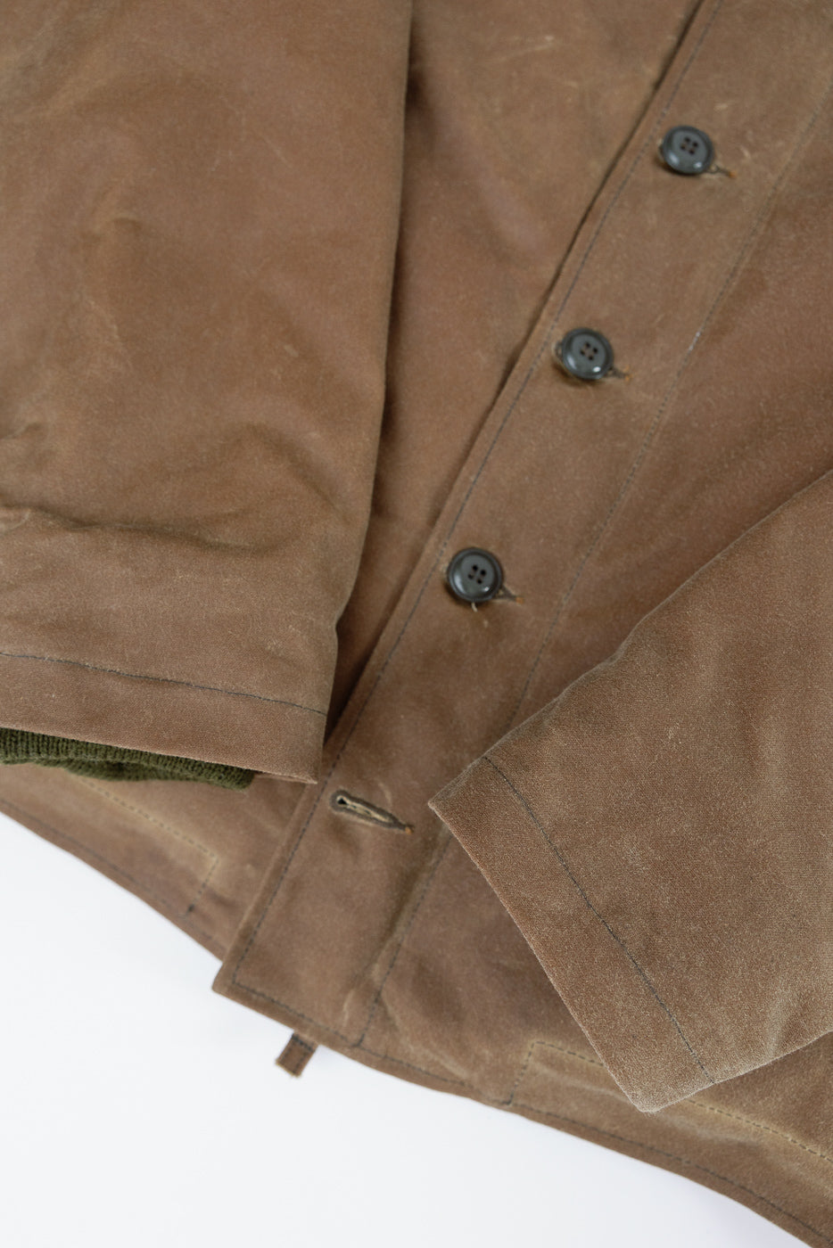 N-1 Waxed Deck Jacket - Hardtack, Grey