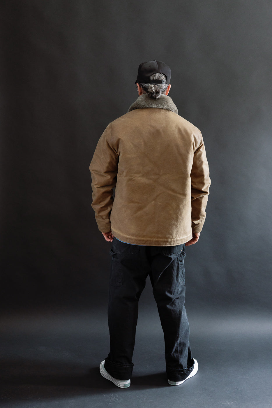 N-1 Waxed Deck Jacket - Hardtack, Grey