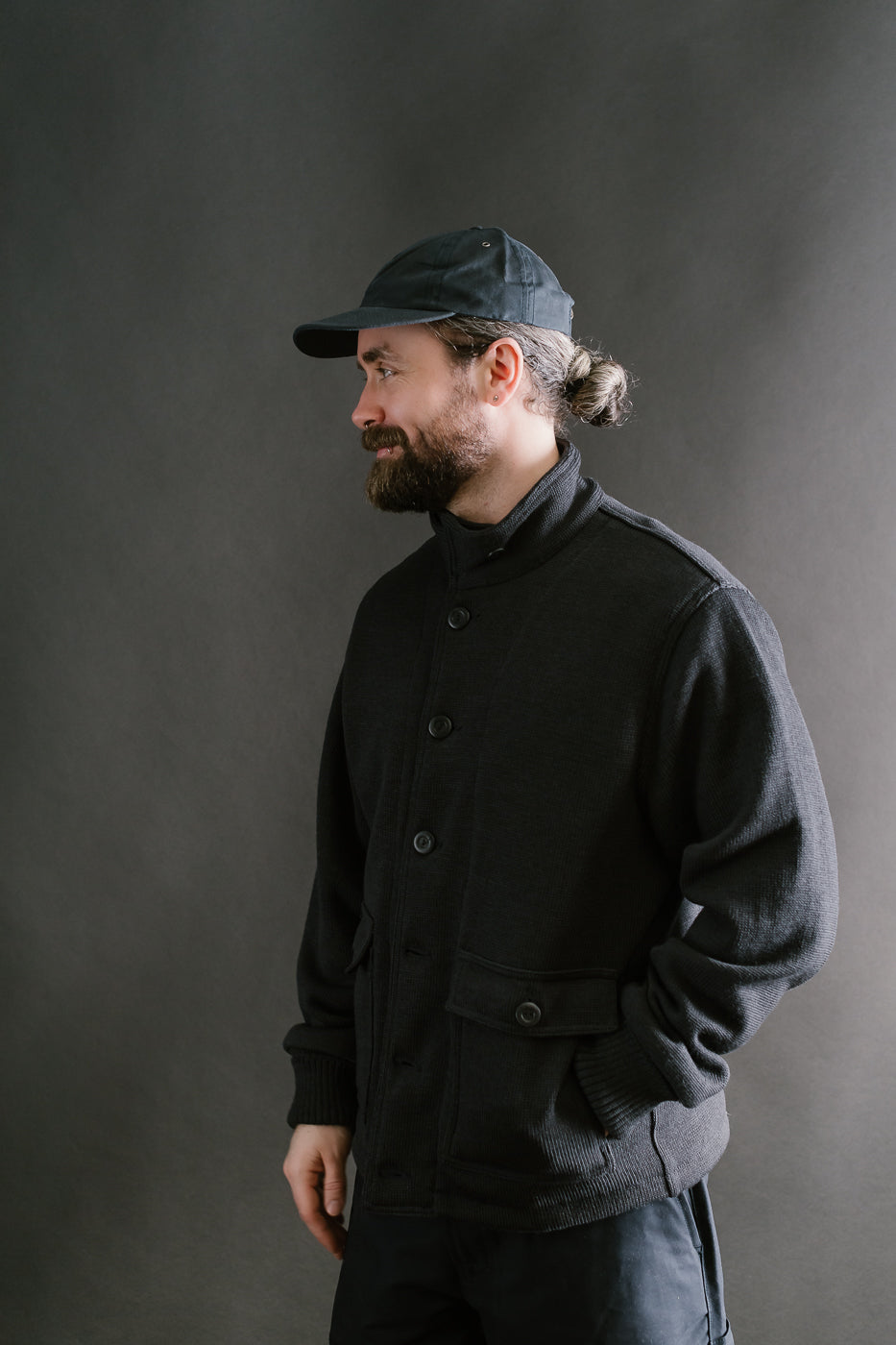 Submariner Sweater Coat - Dark Charcoal