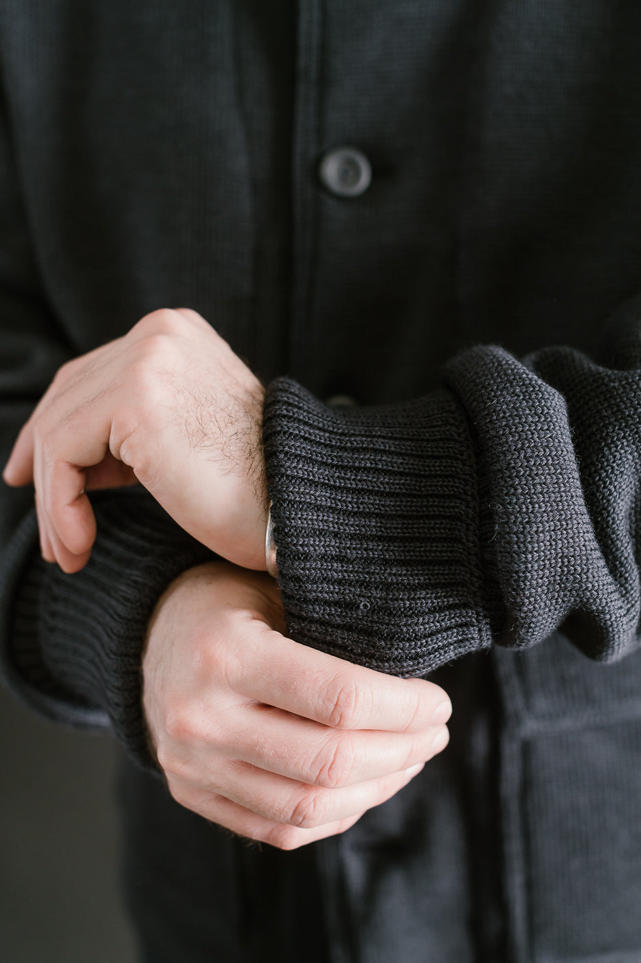 Submariner Sweater Coat - Dark Charcoal