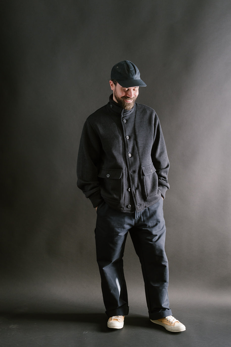 Submariner Sweater Coat - Dark Charcoal