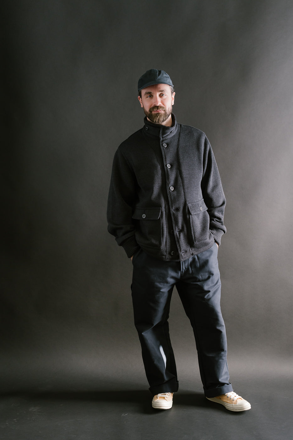 Submariner Sweater Coat - Dark Charcoal