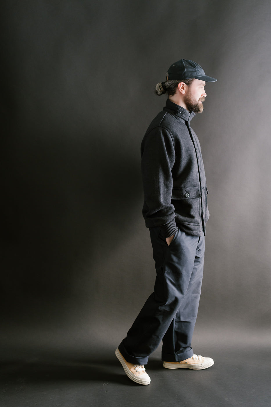 Submariner Sweater Coat - Dark Charcoal