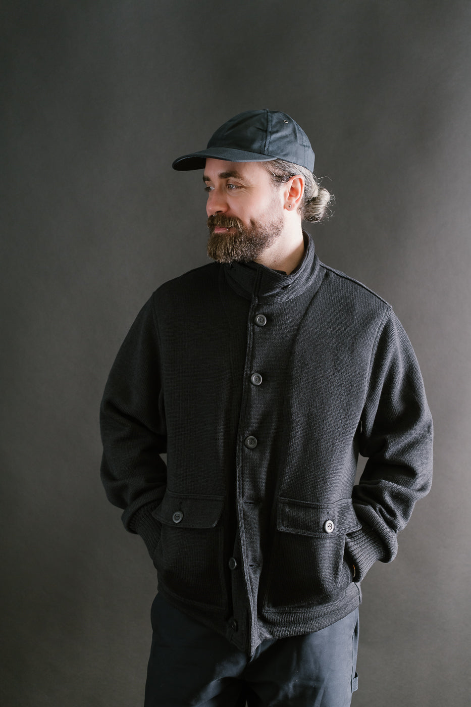 Submariner Sweater Coat - Dark Charcoal