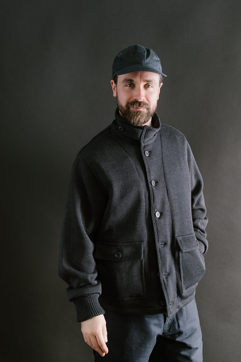 Submariner Sweater Coat - Dark Charcoal