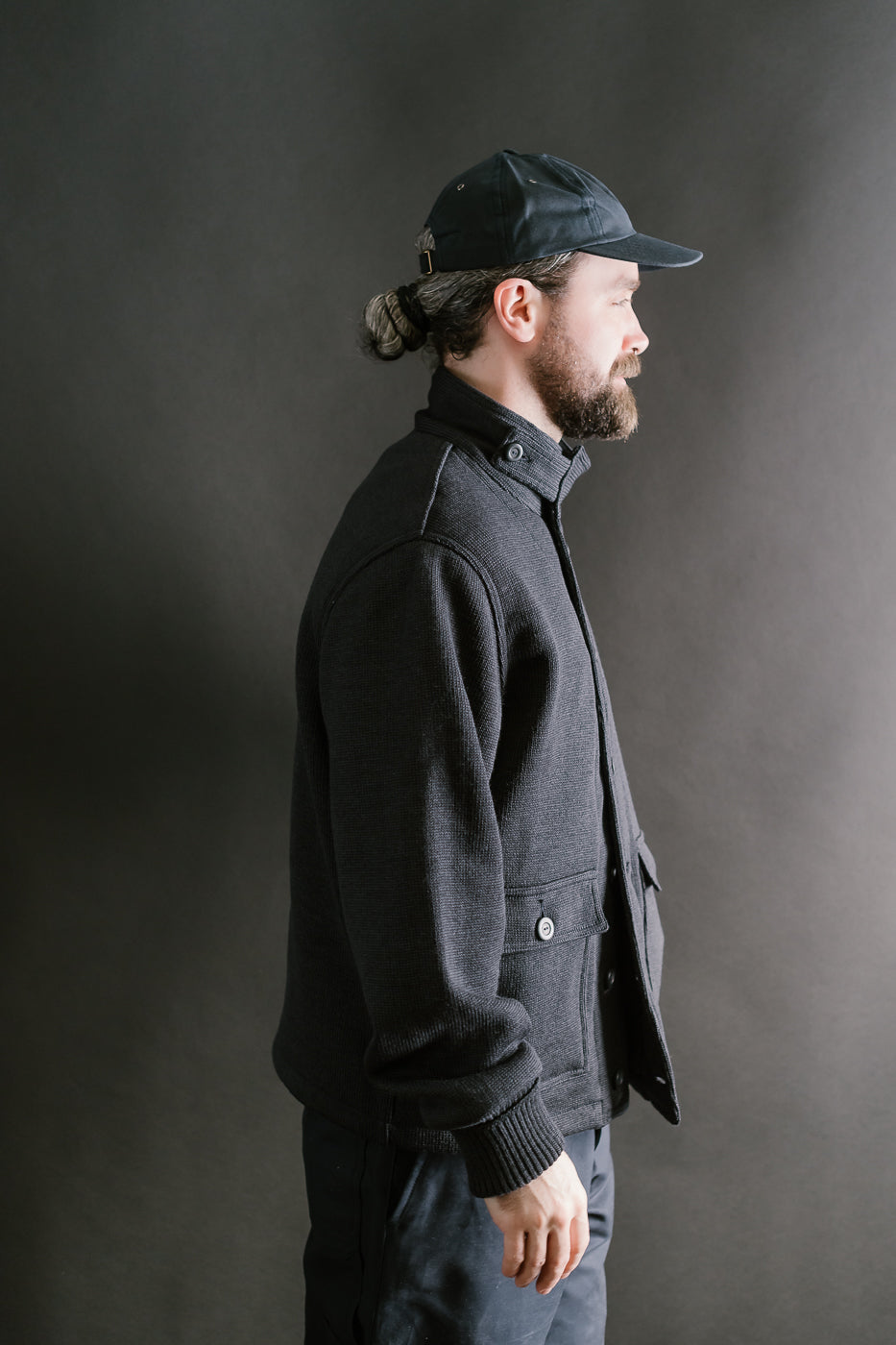 Submariner Sweater Coat - Dark Charcoal