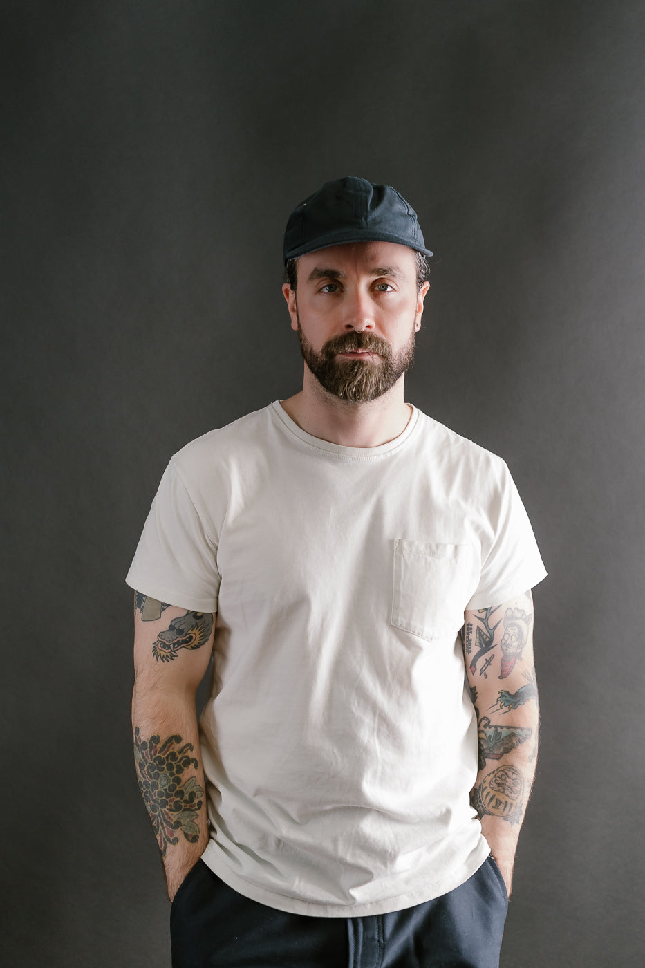 Waxed Canvas Baseball Hat - Navy