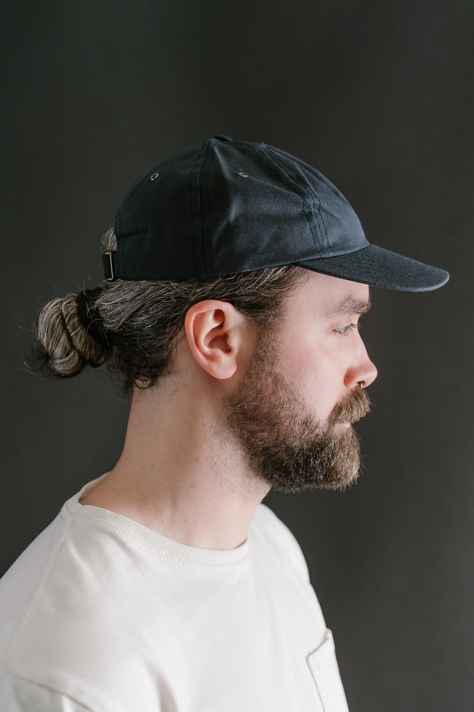 Waxed Canvas Baseball Hat - Navy