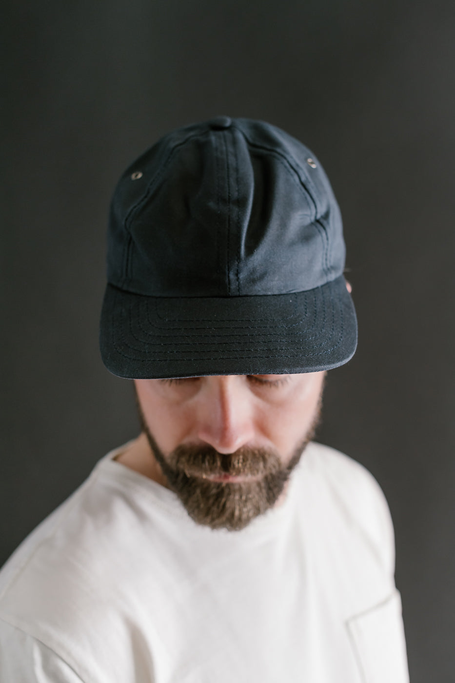 Waxed Canvas Baseball Hat - Navy