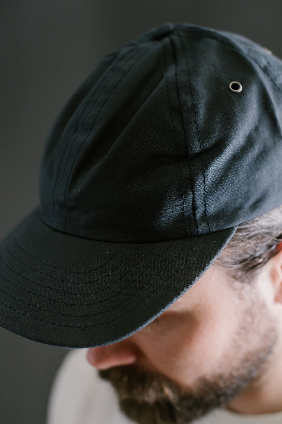 Waxed Canvas Baseball Hat - Navy