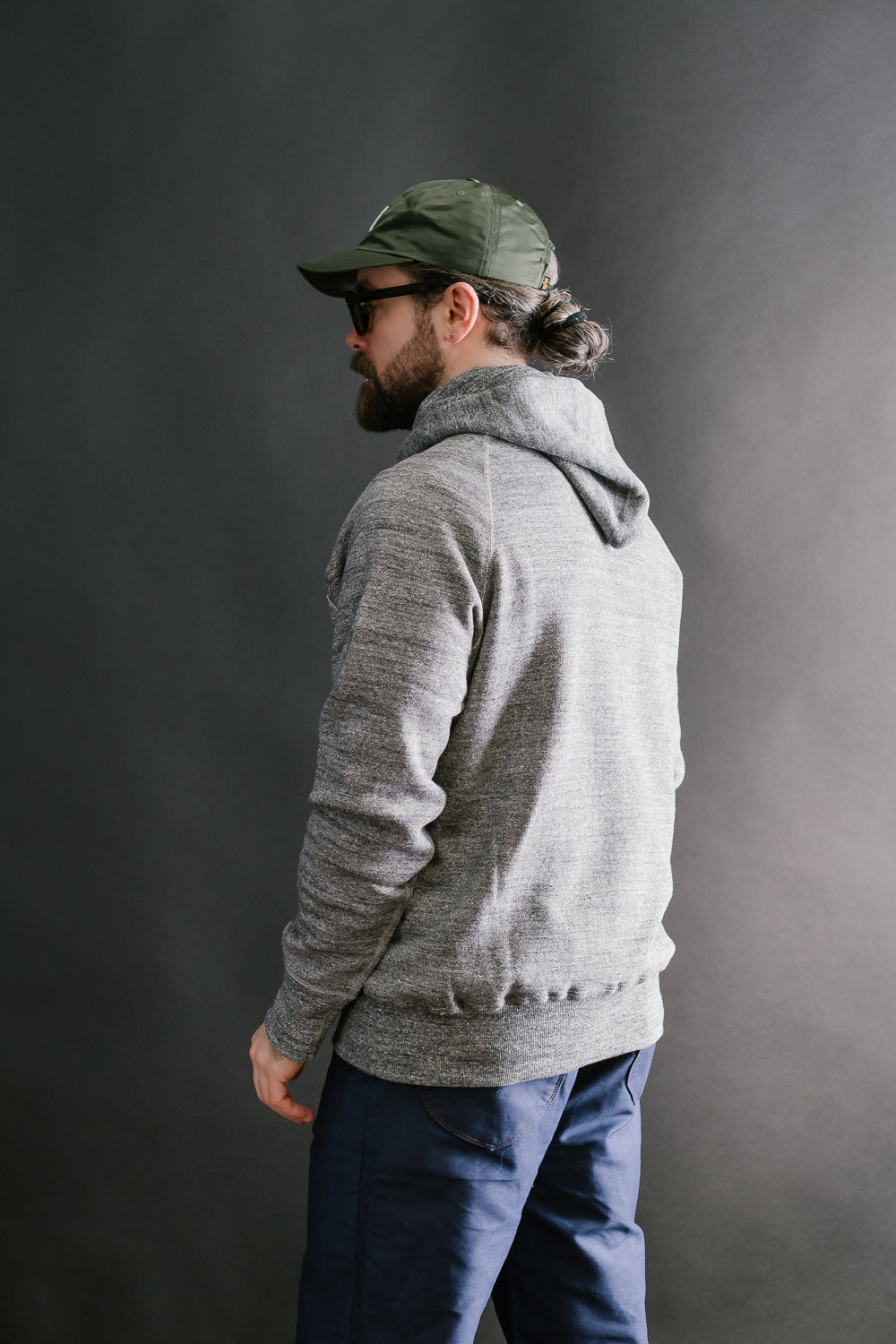 Lot 262 - DENIME - Four Needle Raglan Hoodie - Dark Heather