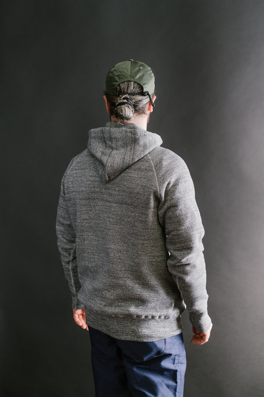 Lot 262 - DENIME - Four Needle Raglan Hoodie - Dark Heather