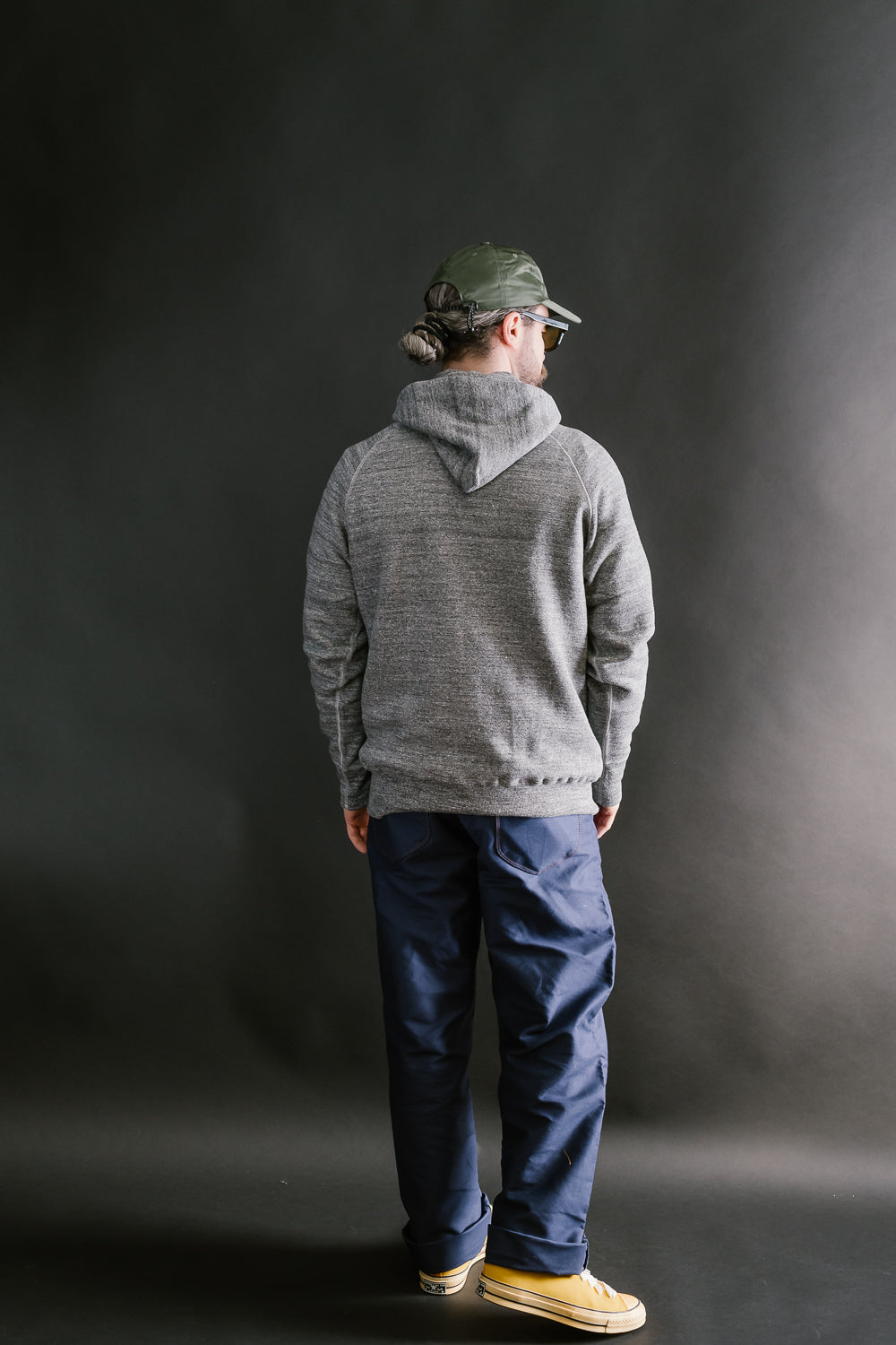 Lot 262 - DENIME - Four Needle Raglan Hoodie - Dark Heather