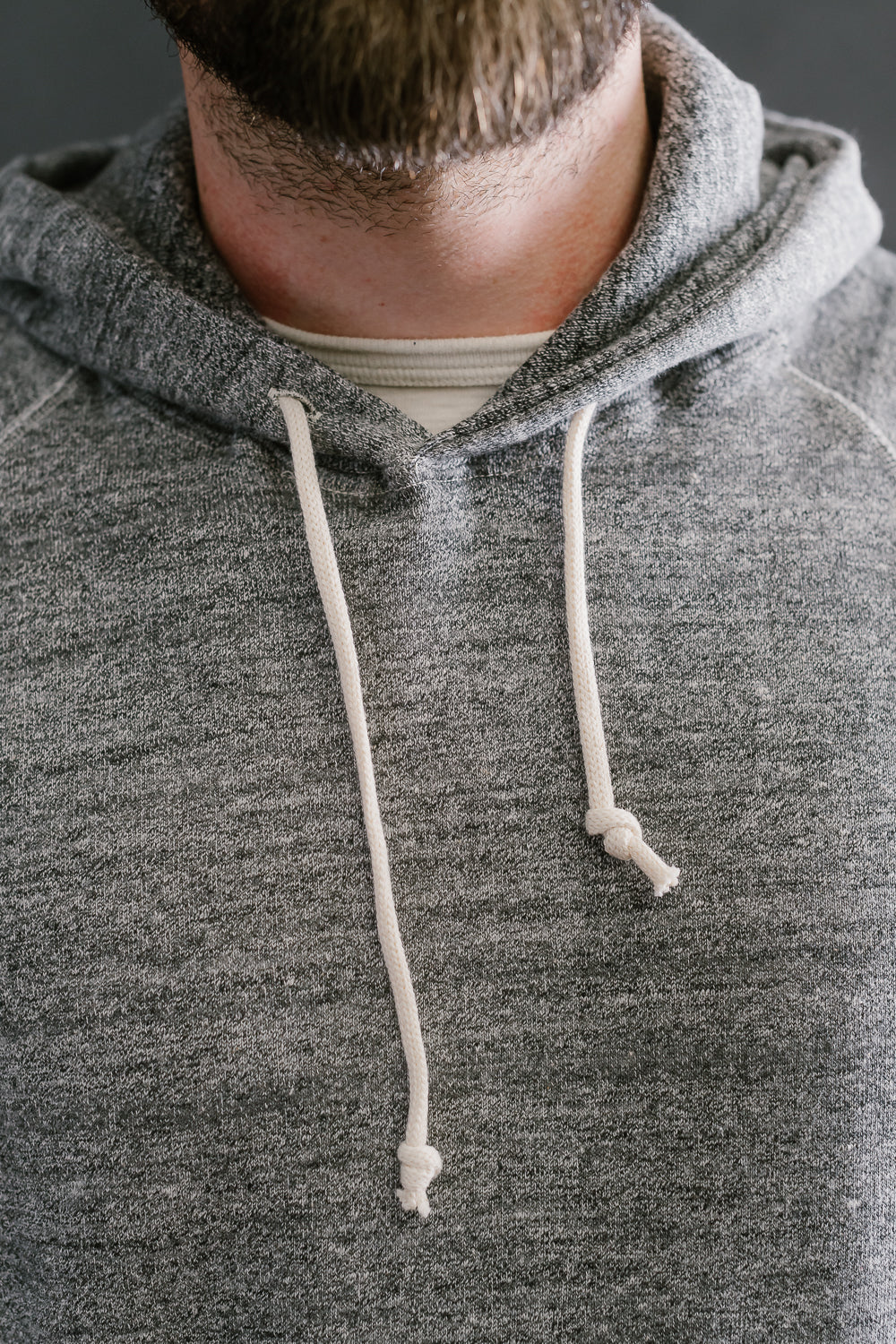 Lot 262 - DENIME - Four Needle Raglan Hoodie - Dark Heather