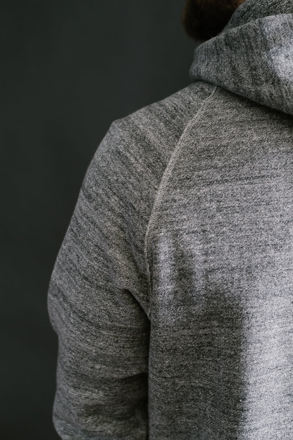 Lot 262 - DENIME - Four Needle Raglan Hoodie - Dark Heather