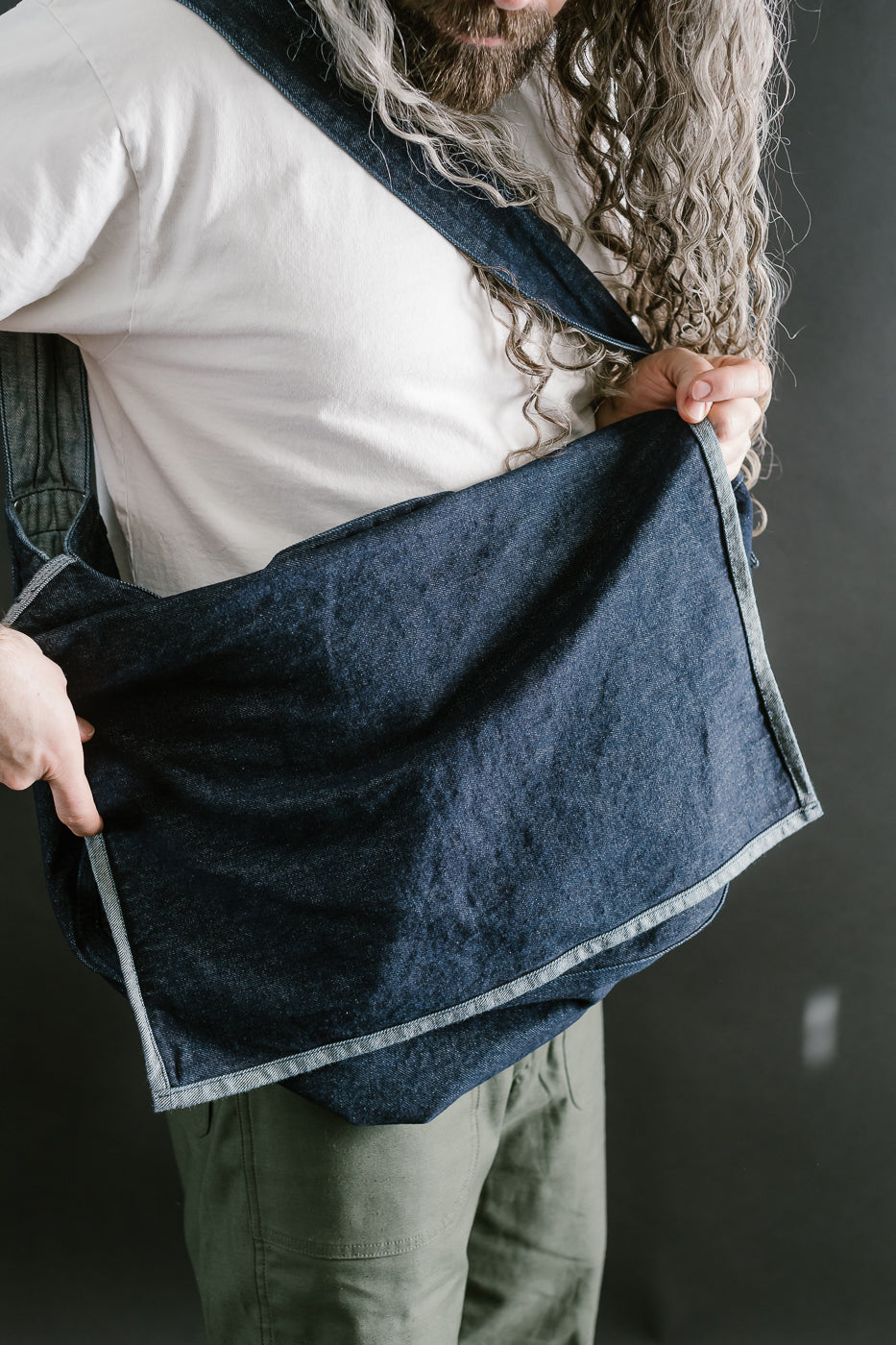Lot 302 - TDN Newspaper Bag - Indigo, Print