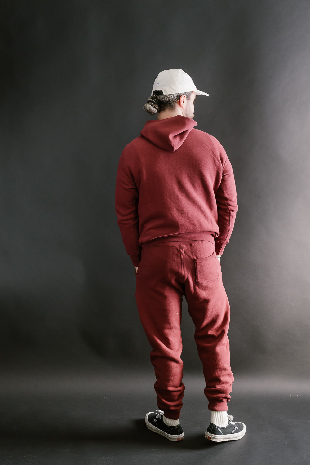 Lot 86002 - Loop Wheel Sweat Hoodie - Burgundy