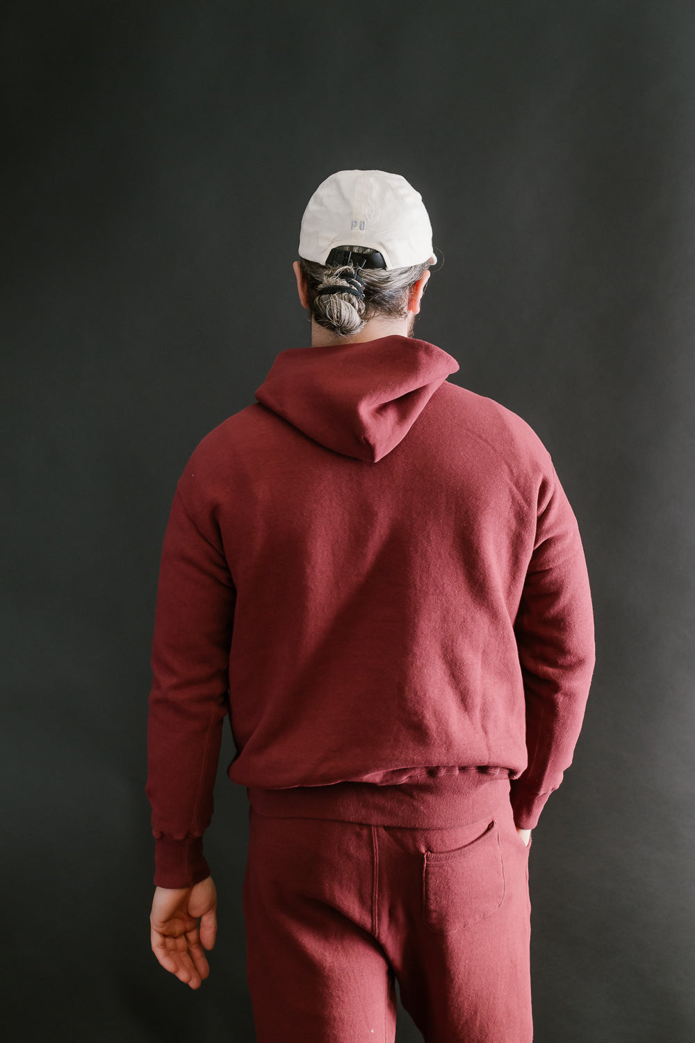 Lot 86002 - Loop Wheel Sweat Hoodie - Burgundy