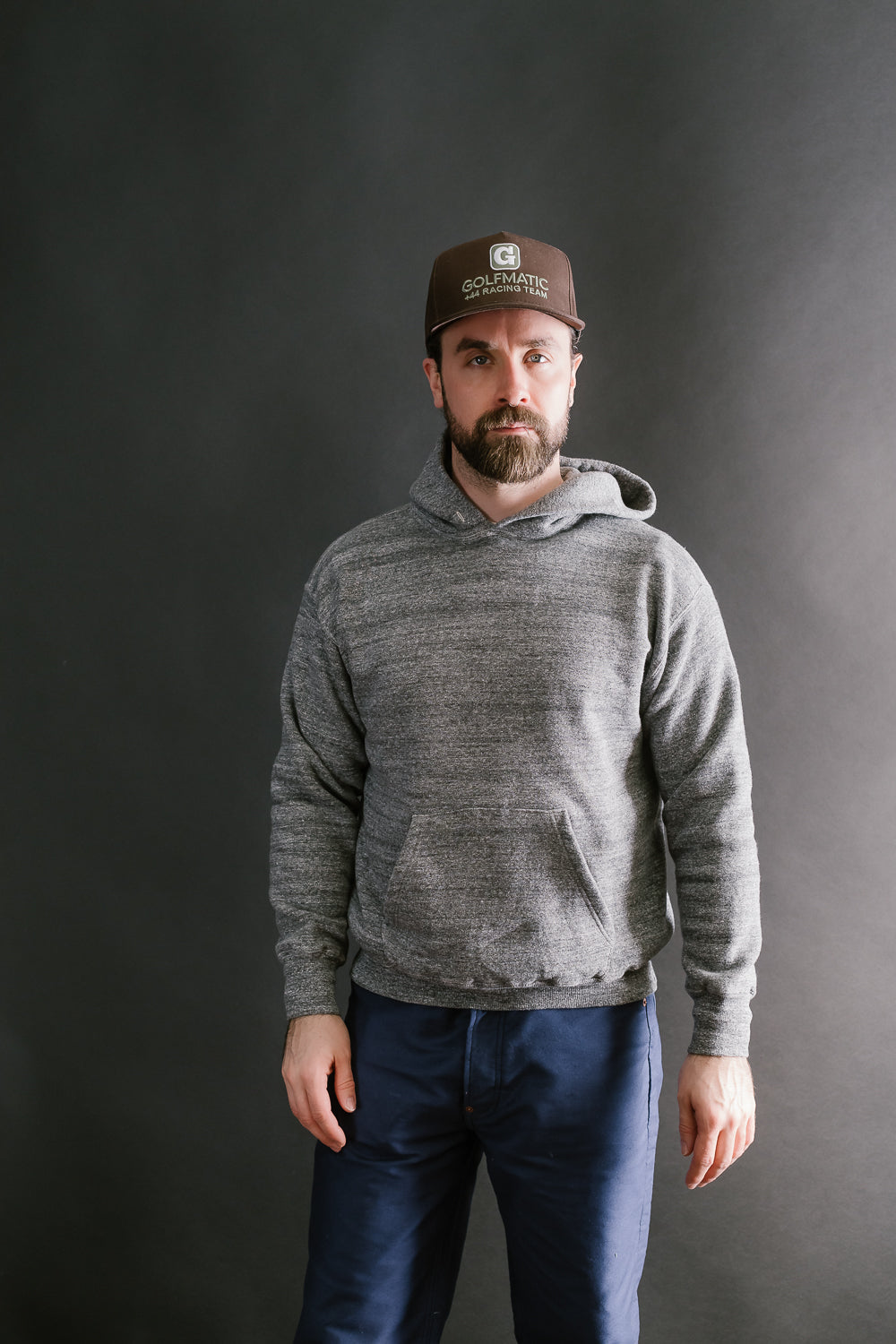 Lot 86002 - Loop Wheel Sweat Hoodie - Heather Charcoal