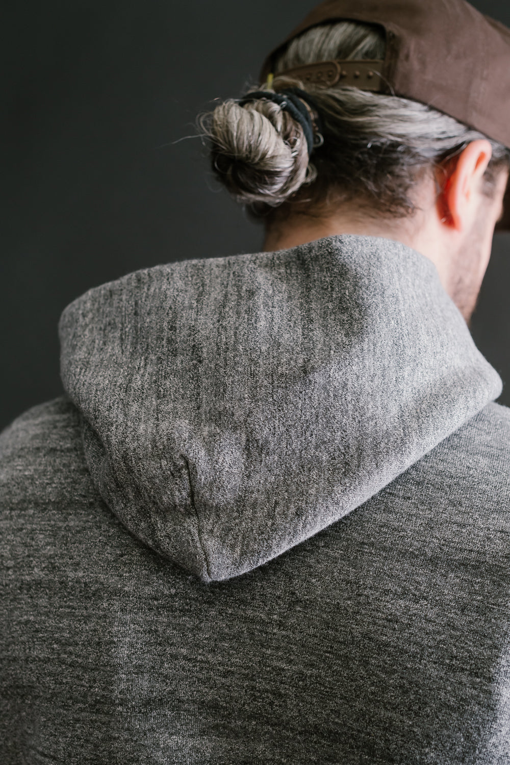 Lot 86002 - Loop Wheel Sweat Hoodie - Heather Charcoal