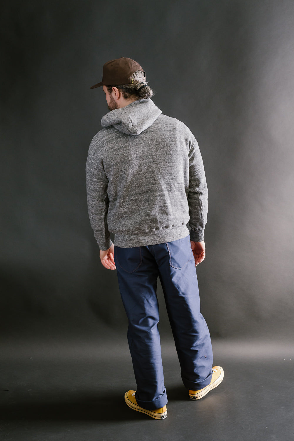 Lot 86002 - Loop Wheel Sweat Hoodie - Heather Charcoal