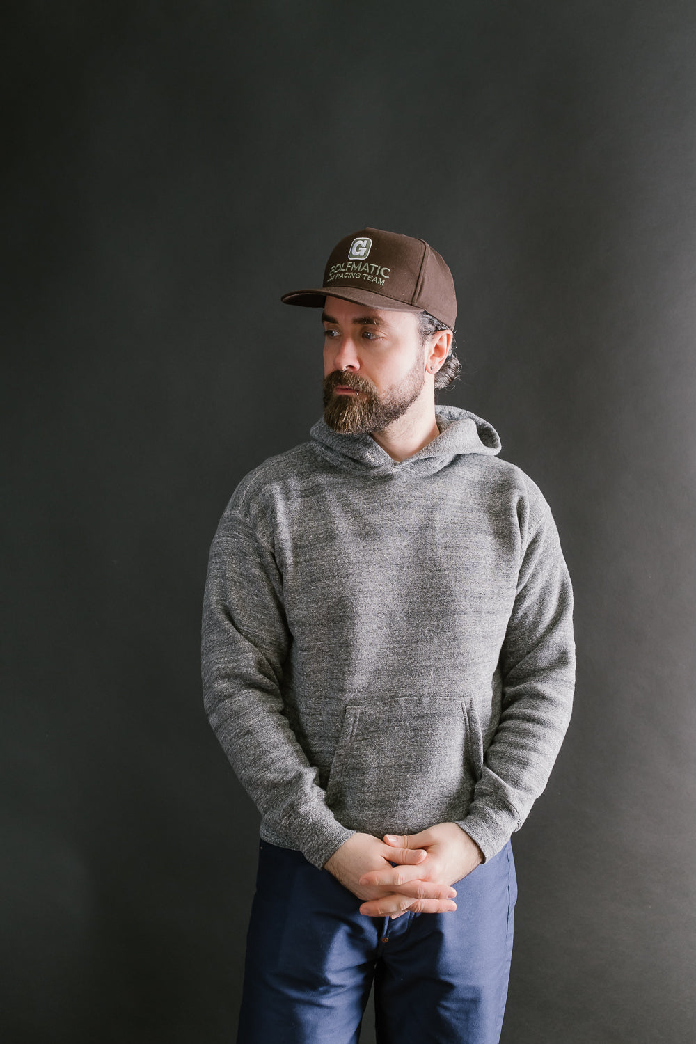 Lot 86002 - Loop Wheel Sweat Hoodie - Heather Charcoal
