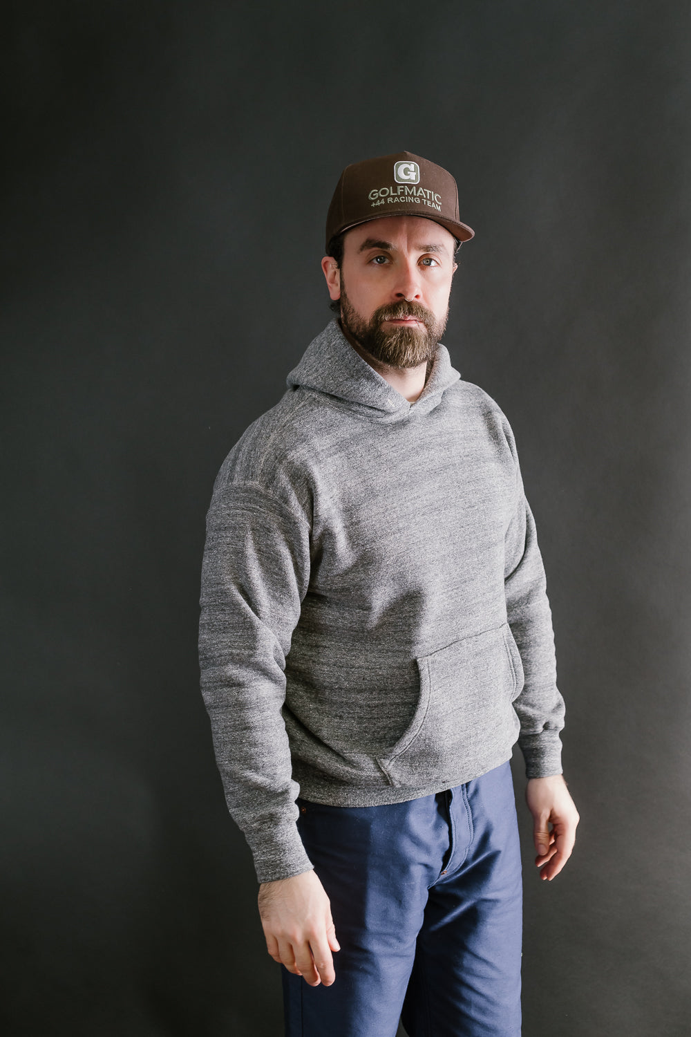Lot 86002 - Loop Wheel Sweat Hoodie - Heather Charcoal