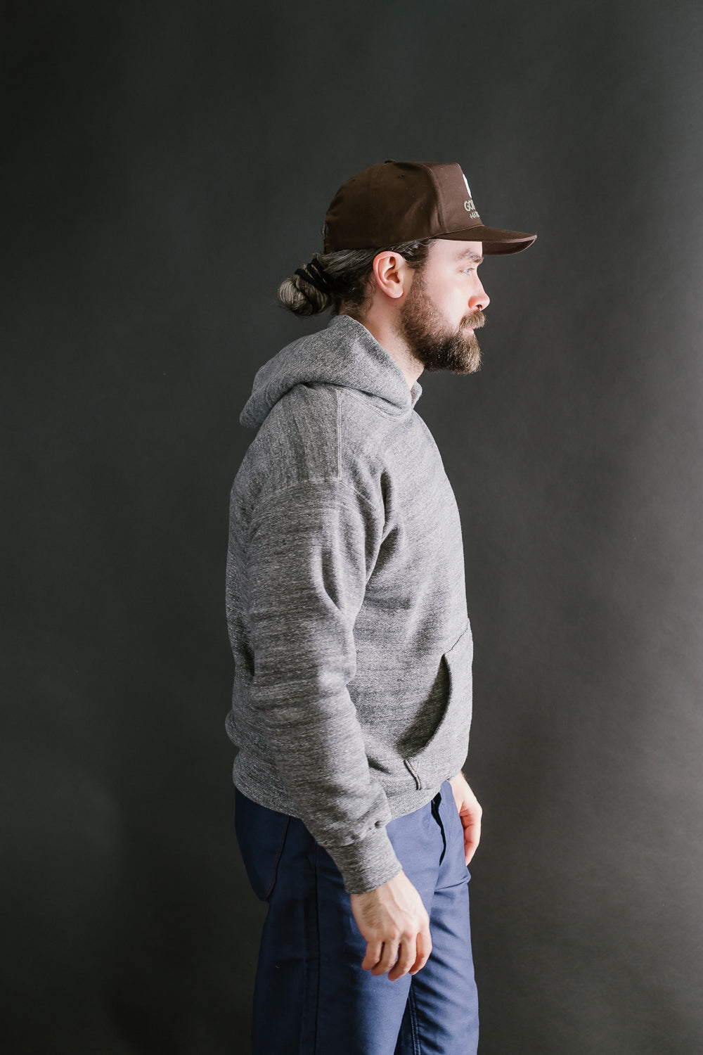 Lot 86002 - Loop Wheel Sweat Hoodie - Heather Charcoal
